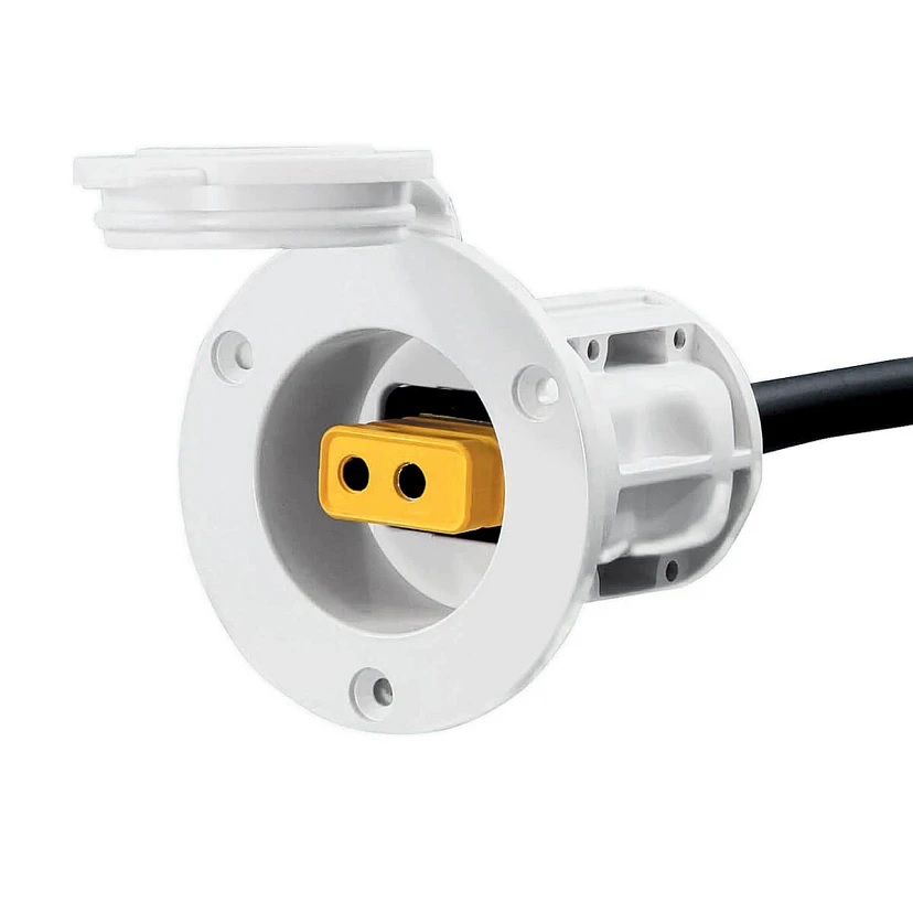 Cannon 1903013 White Flush Mount Power Port