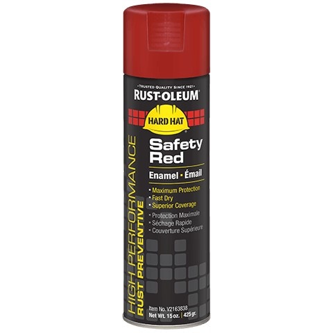 Rust-Oleum RSOV2163838 Spray Paint V2100 High Performance 15 oz Safety Red