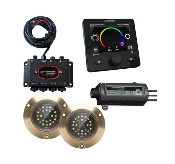 Lumishore 010-04511-00 LUX SMX154 Set 2 Lights, Hub, Display and Command Center