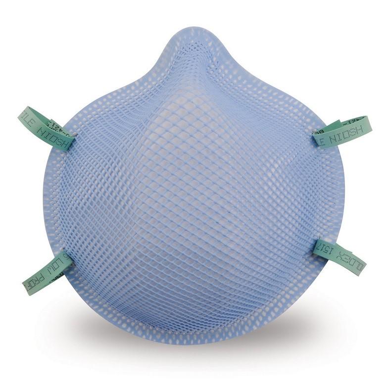 Moldex MOX1517 Disposable Respirator Healthcare Low Profile Blue N95 Non-Latex