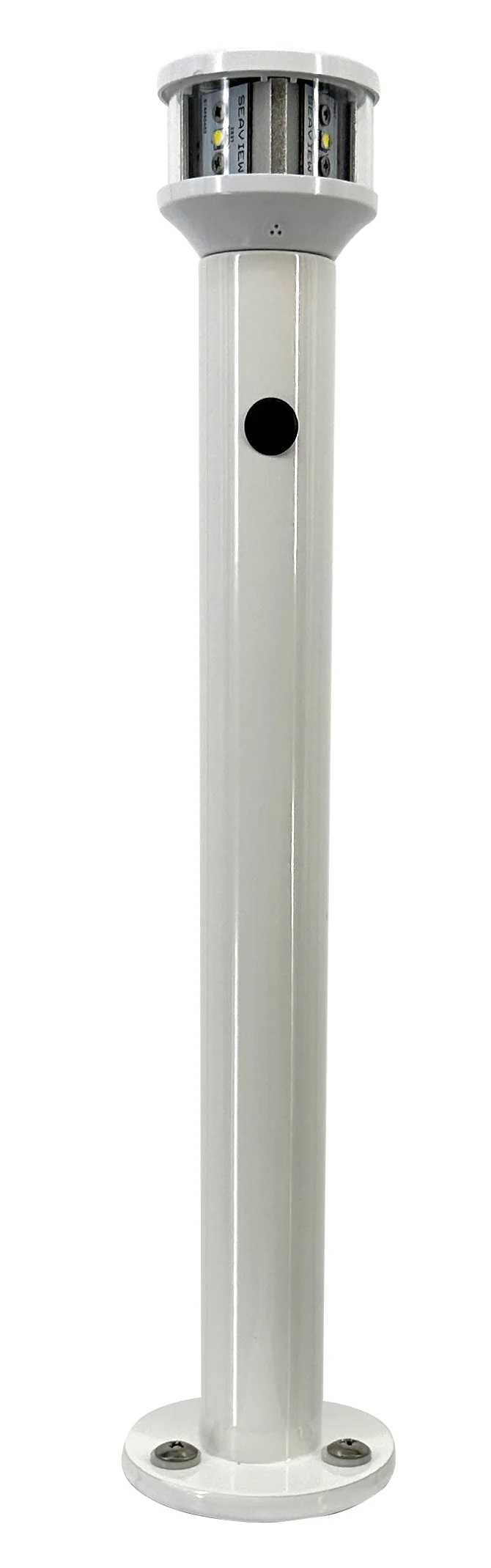 Seaview 12in White Light Post With LTBLED12C5 Nav Light