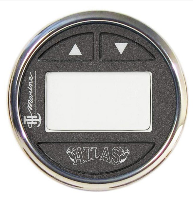 TH Marine FAGK-1SS-DP Hydraulic Gauge Kit Fits Atlas 4 & 8in Jack PLates Stainless Steel Bezel
