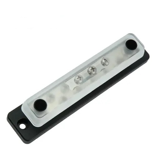 EGIS 6151-210 CommonBus Dual 1/4" Stud + Ten #8 Screws - 150 Amp w-Cover Retail Pack