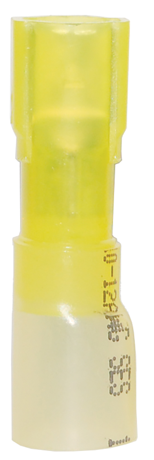 Ancor 320899 10-12 Female Disconnect Heat Shrink Yellow 100 Pack