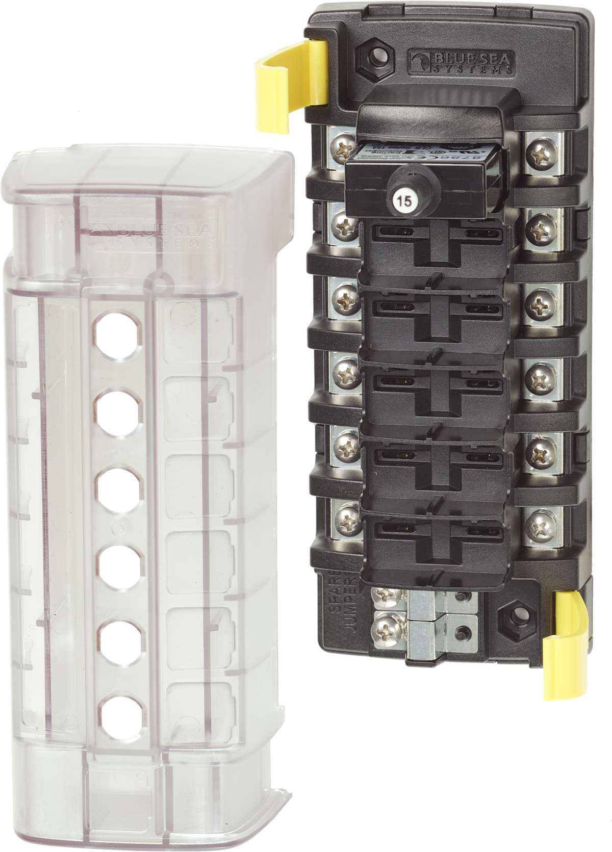 Blue Sea 5050-BSS ST CLB Circuit Breaker Block - 6 Independant Circuits
