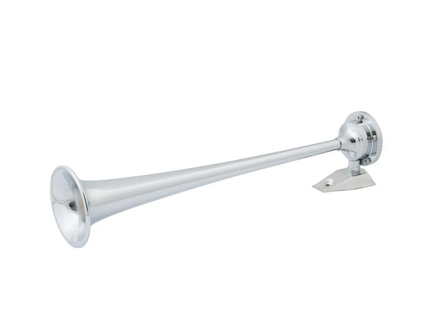Marinco 10105 12V Single Trumpet Air Horn, Chrome