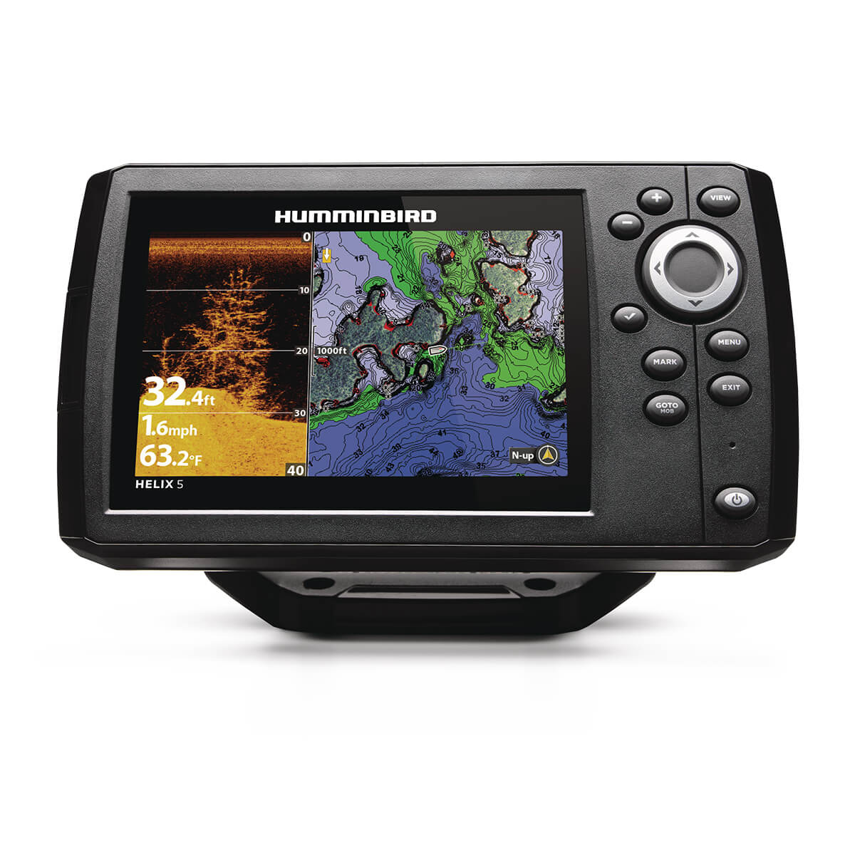 Humminbird 411670-1 HELIX5 CHIRP DI 5in WVGA Sonar GPS G3