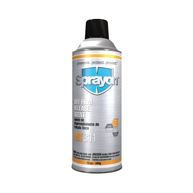 Krylon KRYSC0311000 Sprayon Dry Film P.T.F.E Mold Release 16 oz - Net Wt 12 oz