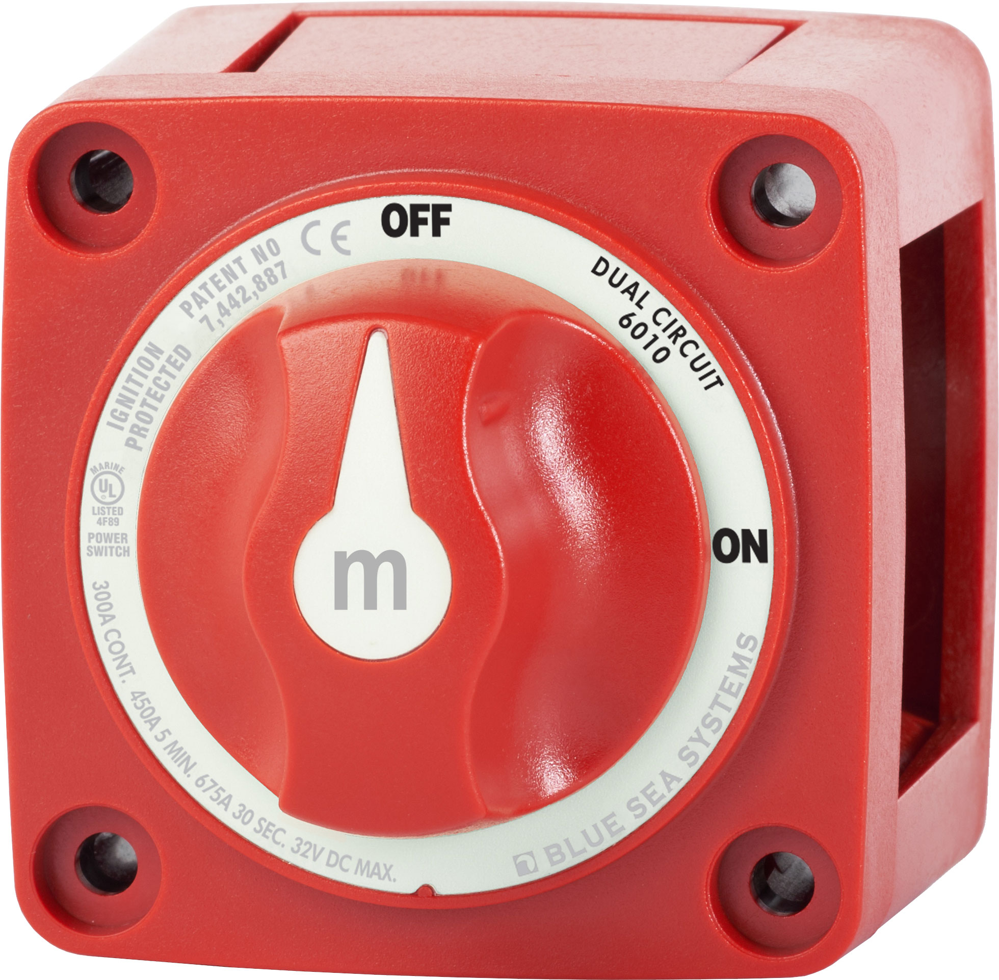 Blue Sea 6010-BSS M-Series Battery Switch On/Off/ Dual Circuit