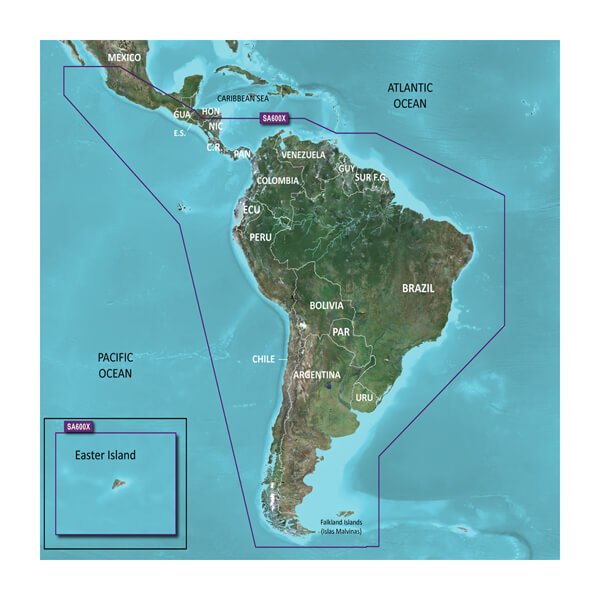 Garmin 010-C1067-20 HXSA600X G3 Micro South America Coastal Chart