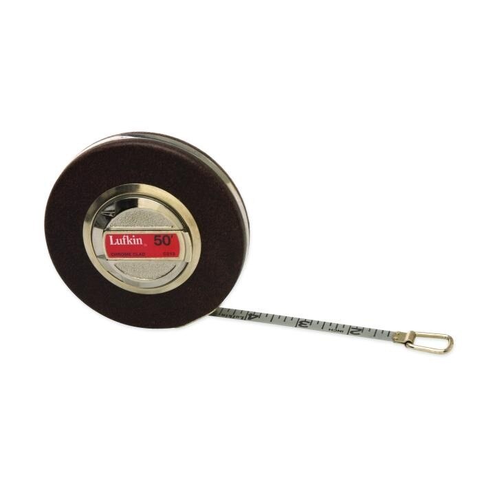 APEX LFKC213CN Anchor Chrome Clad Tape Measure 50 ft Steel B3 0.375 Inch