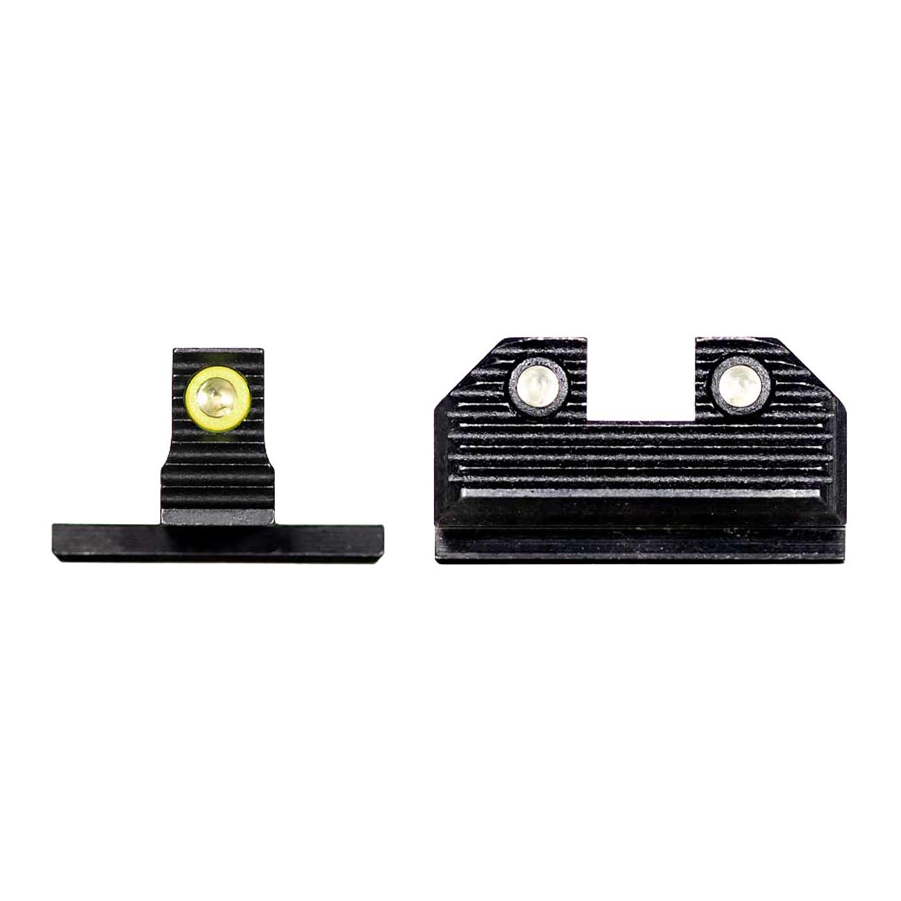 Night Fision Optics-Ready Stealth Series for Springfield Hellcat - Yellow Front Ring / Black Rear Ri