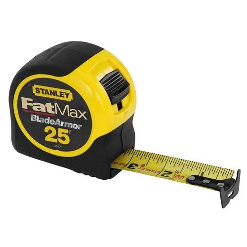 Stanley STN33-725 Fatmax Tape Measure Tape rule with Bladearmor coating 25'
