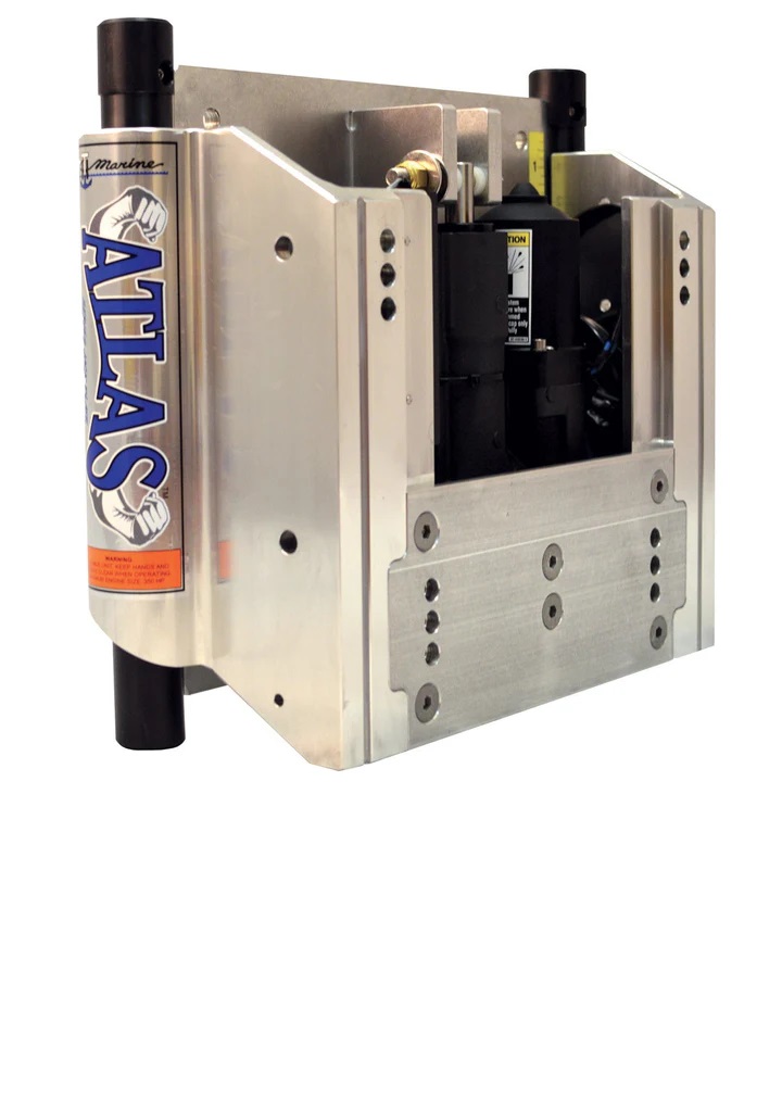 T-H AHJ-12VHD-DP Marine Atlas 12in Jack Plate Heavy Duty Hydraulic Polished