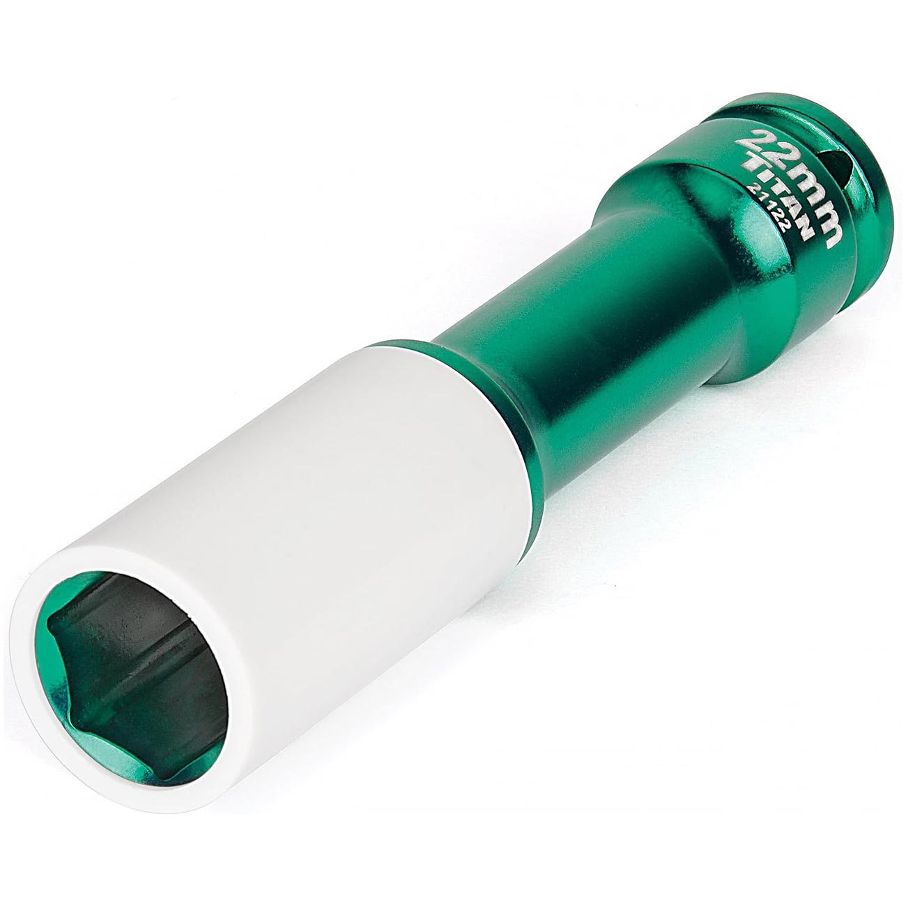 Titan 1/2" Impact Drive x 22mm Non-Maring Extra-Long Lug Nut Socket