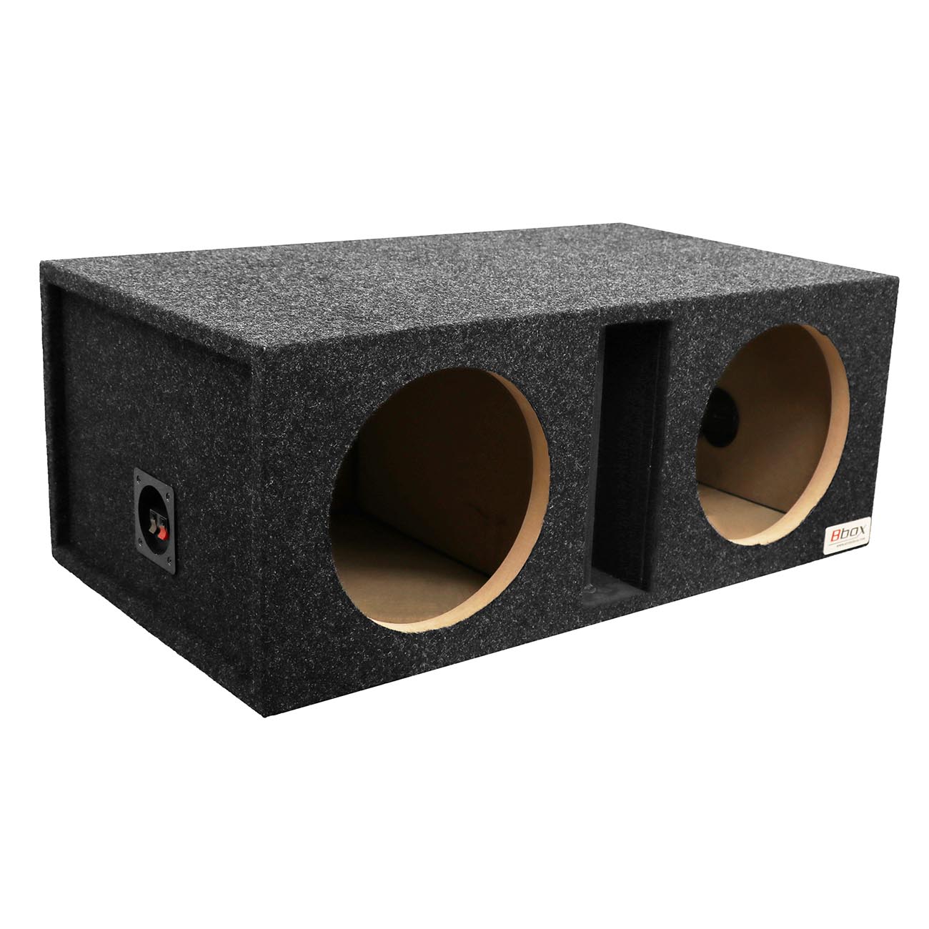 Atrend Pro-Series Dual 10” Vented-Divided Subwoofer Enclosure – Charcoal Carpet Covering