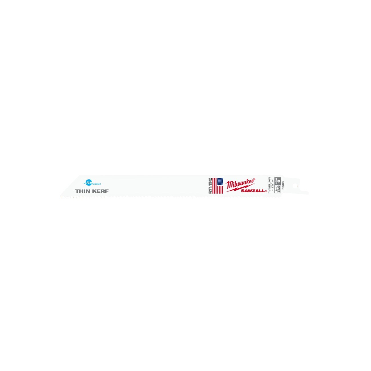 Milwaukee MIL48-00-4093 Reciprocating Saw Blade 8 Inch High Speed Steel 3/4 Inch