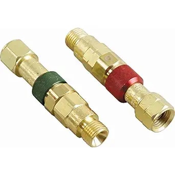 Western Enterprises WESQDB10 Torch to Hose Set Brass Quick Connect Set