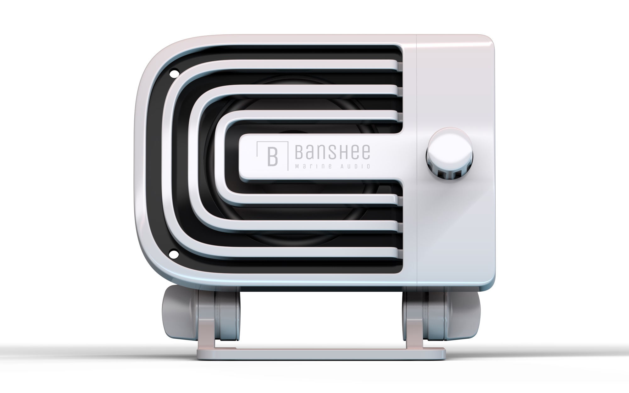 Banshee BAR-VA-1W Active External VHF Speaker - White