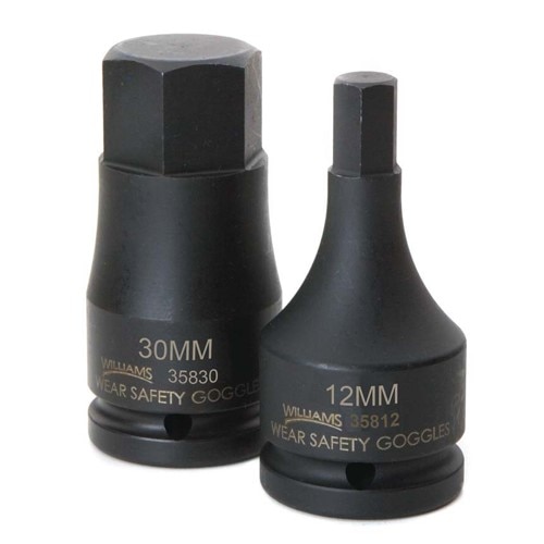 Williams SNP35832 Socket Bit 3/4 Inch Industrial Black One Piece Impact 32 mm