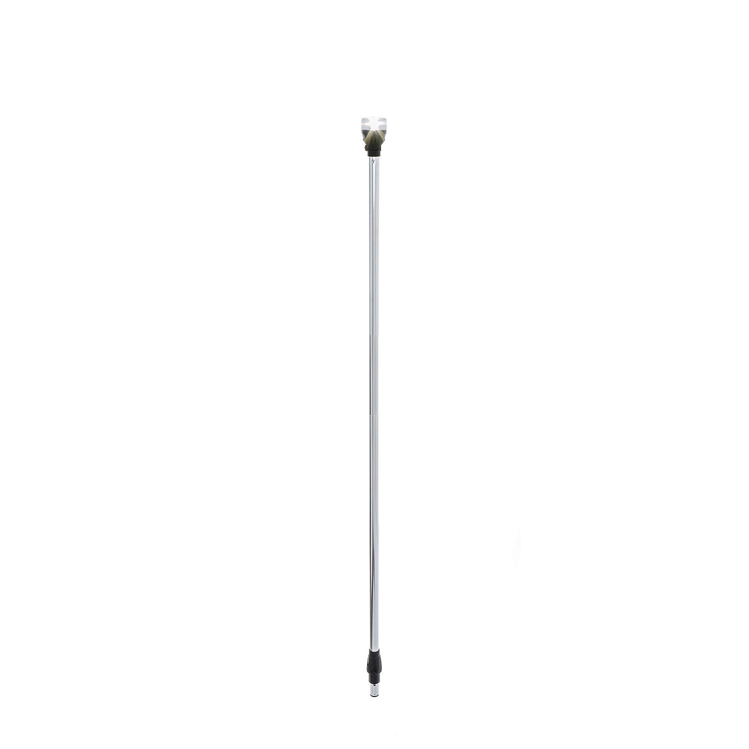 Attwood 5530-42A7 LightArmor All-Round 42in Angled Locking Collar Pole 2-Pin LED