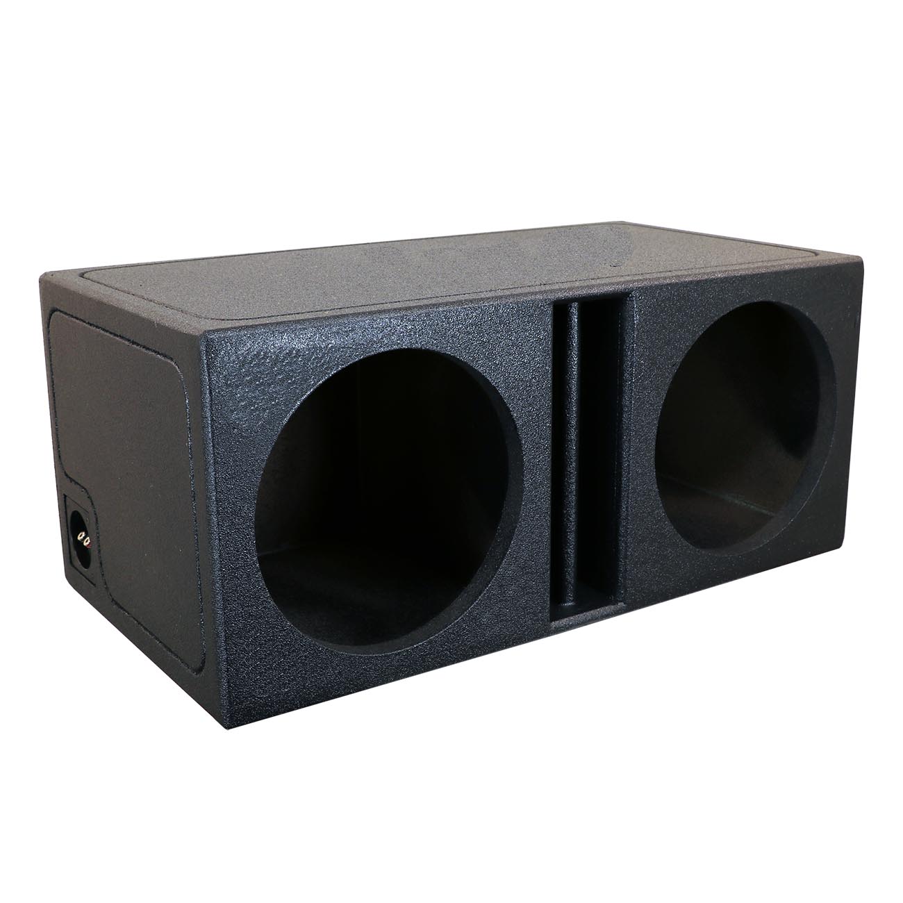 Atrend Dual 10" Slammer Slot-Port Vented Woofer Enclosure - Bedliner Finish