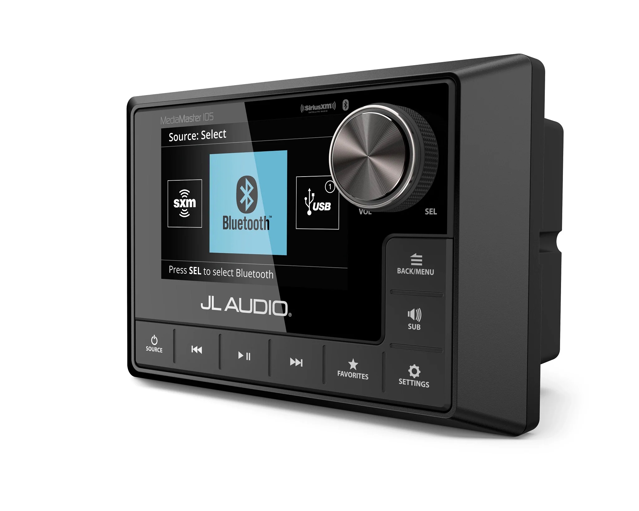 JL Audio 010-03132-00 MediaMaster 105 Weatherproof Source Unit