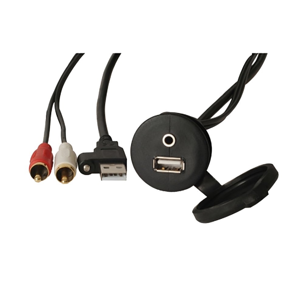 Fusion 010-12381-00 MS-CBUSB35 Panel Mount 3.5mm and USB Au-In Jack