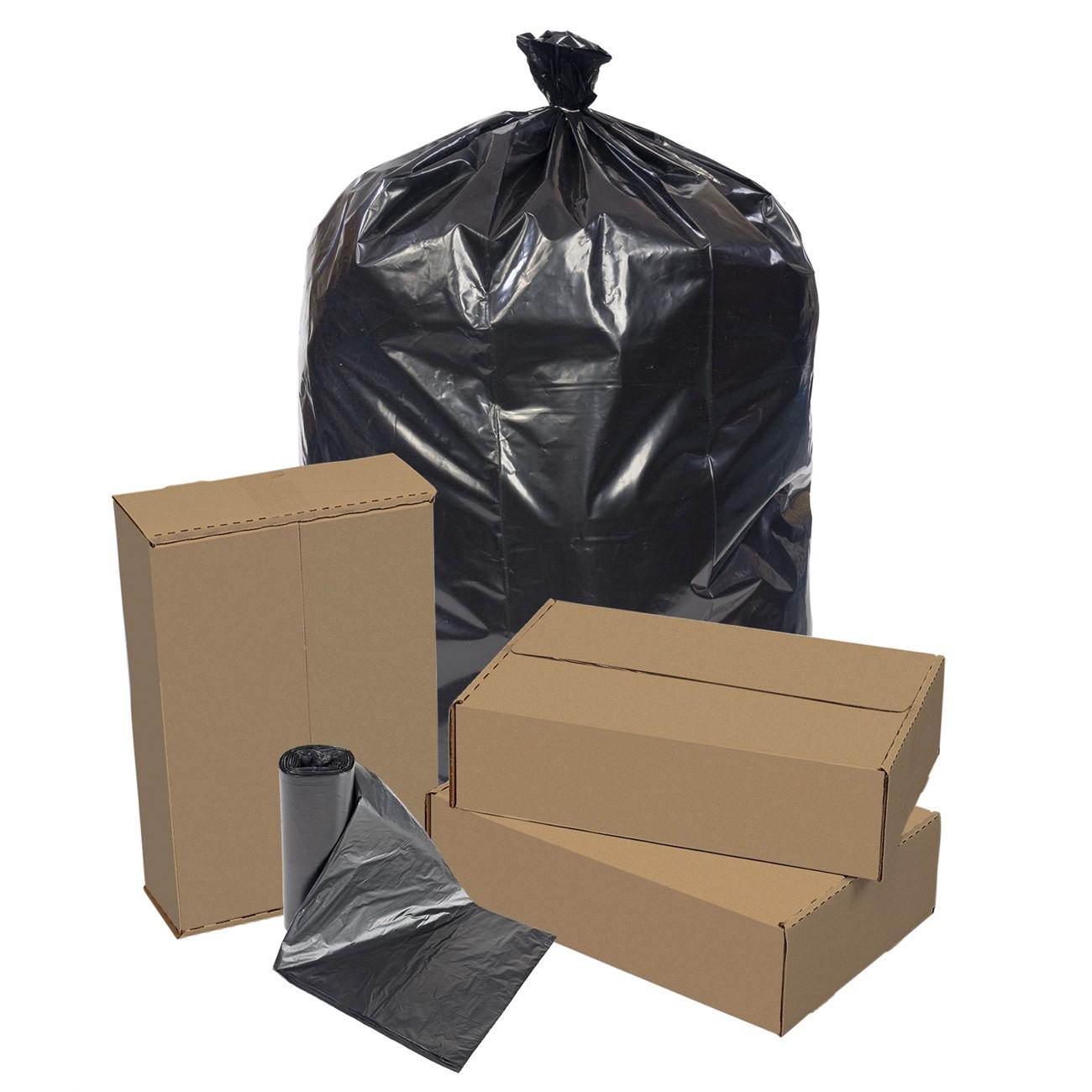 All-Pro ALPEC415415K Industrial Repro Can Liner 55 Gallon Black 1.5 mil LLDPE