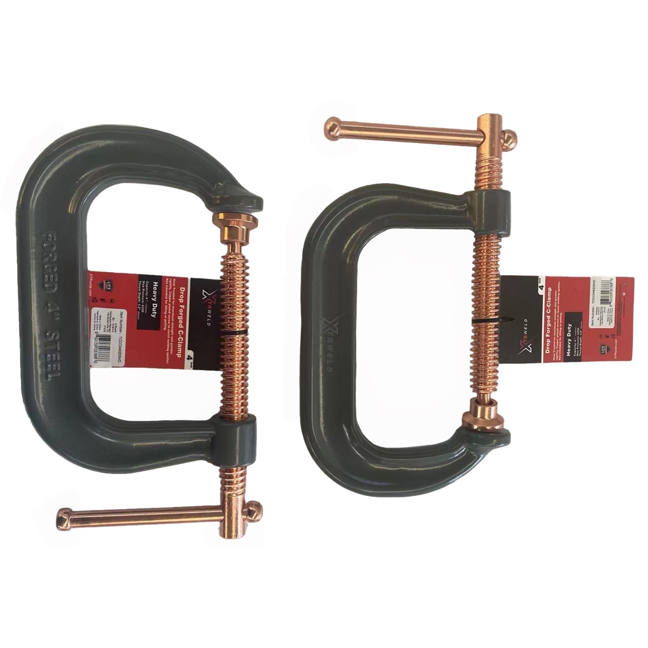 XTRweld XTRTCCC046200HD Clamp C 6200 PSI 2.7" 4" N/A Steel Gray