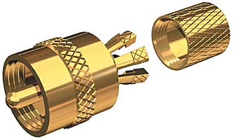 Shakespeare PL-259-CP-G Connector Gold Plated
