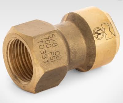 Mueller Refrigerant Line Fitting 3/8 AC Push AC-Push