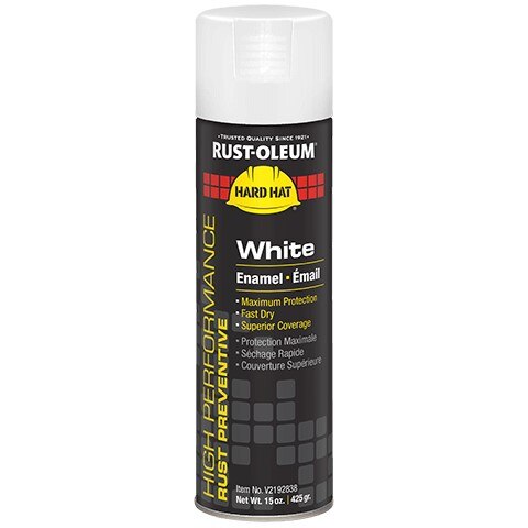 Rust-Oleum RSOV2192838 Spray Paint V2100 High Performance 15 oz White Gloss