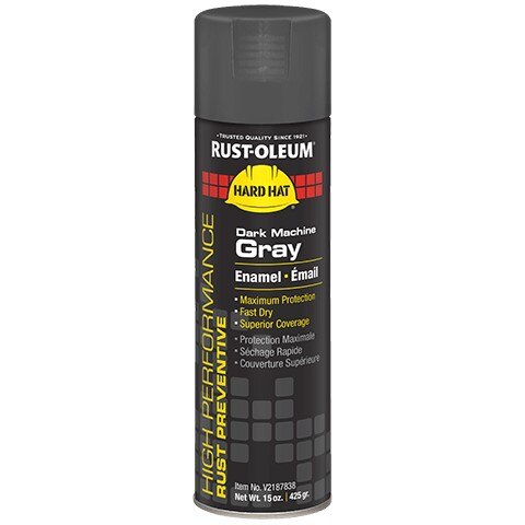 Rust-Oleum RSOV2187838 Spray Paint V2100 High Performance 15 oz Gray Gloss