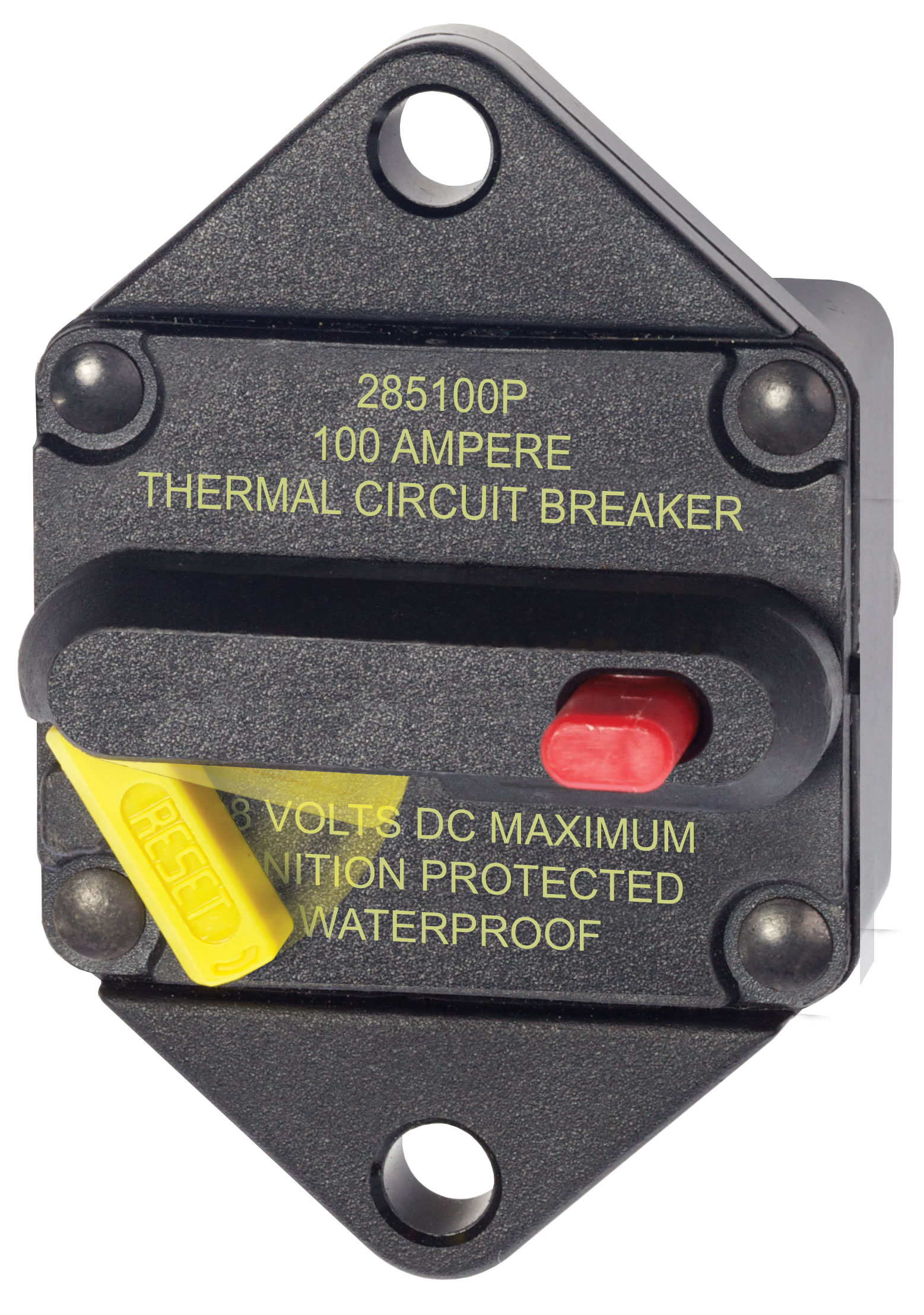 Blue Sea 7087-BSS 285-Series 100 Amp Circuit Breaker Panel Mount