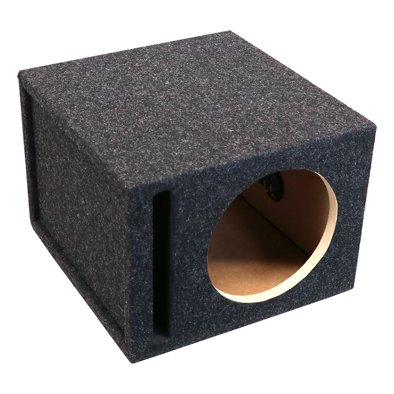 Atrend Single 12" Vented Woofer Enclosure - Charcoal Carpet Covering
