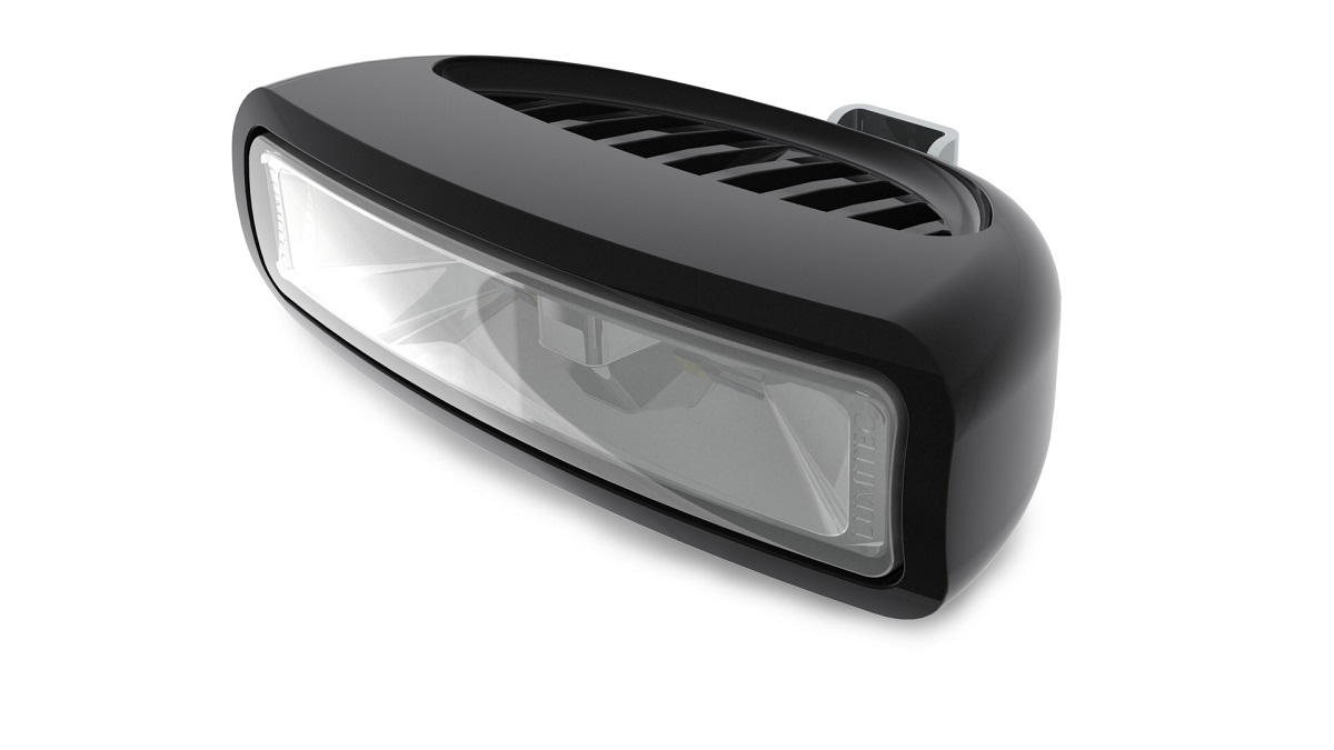 Lumitec Caprera3 Flood Light White/Blue LEDfts Dimmable Bracket Mount Black 12/24v