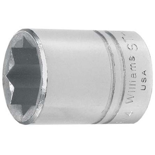 Williams SNPST-826 Socket 13/16 Inch 1/2 Inch High-Polished Chrome Shallow