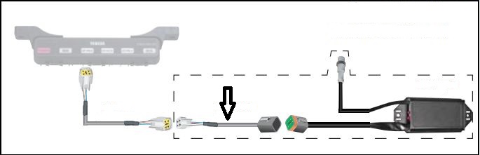 Yamaha 6Y9-83553-50-00 6in NMEA2000 AGI and Helm Master Adapter