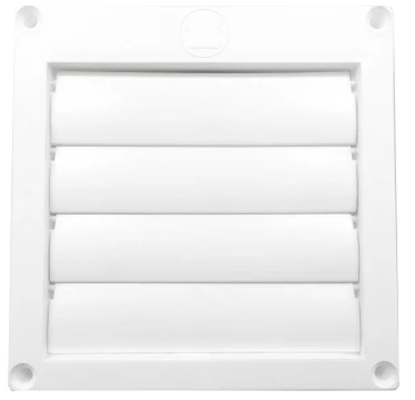 Builder's Best Wall 8" White Louvered 110856 PML320