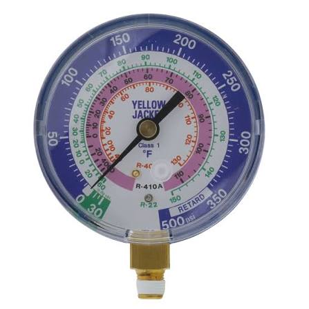 Yellow Jacket Blue Compound Manifold Gauge 49138