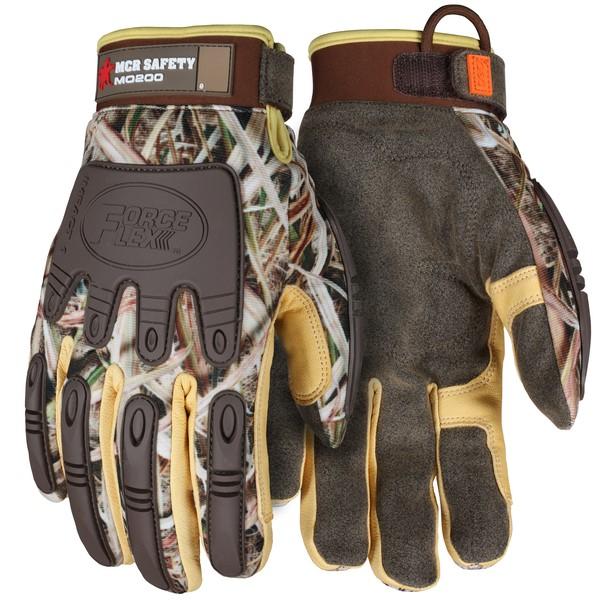 MCR Safety MCRMO200M Mechanics Gloves ForceFlex Synthetic Brown Premium Medium