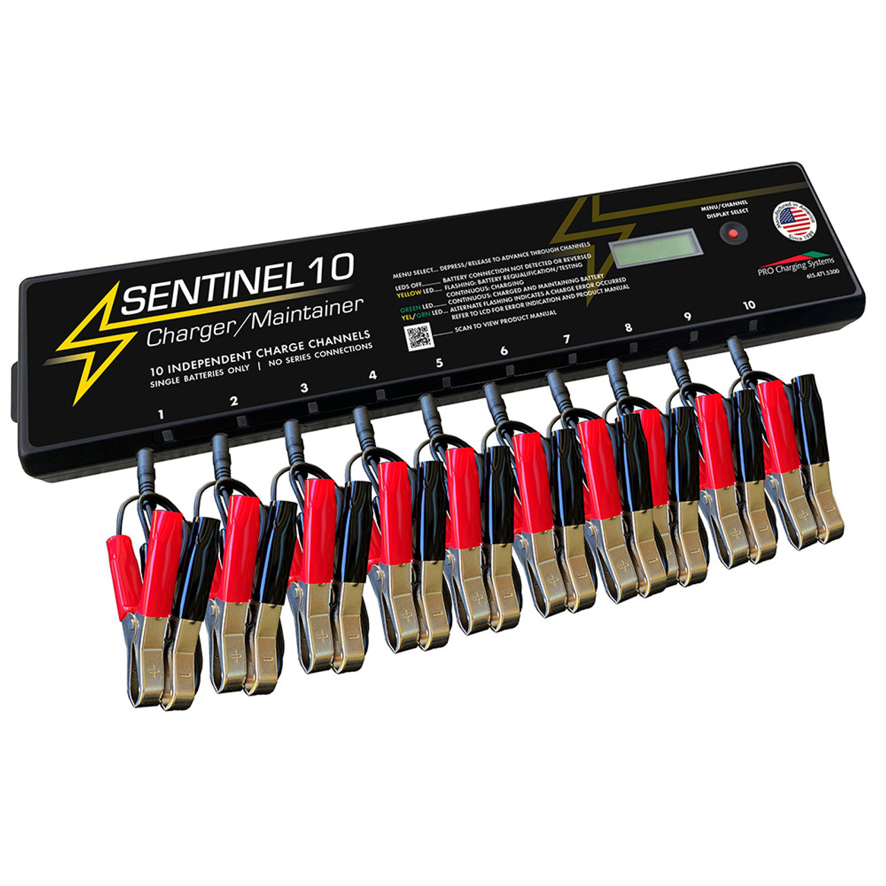 Dual S10 Pro Sentinel 10 Channel Trickle Charger