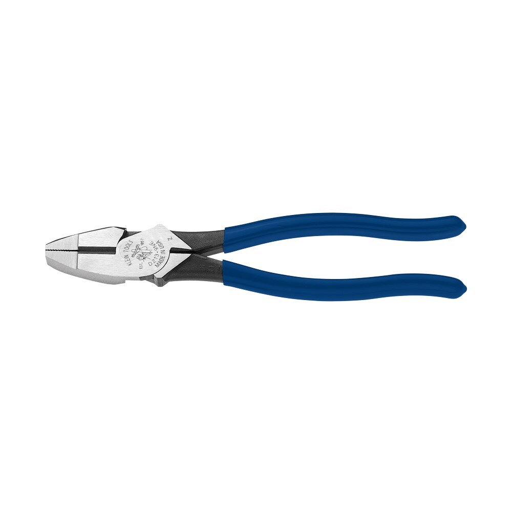 Klein Tools KLTD213-9NE Lineman's Pliers New England Nose 9-Inch High Leverage