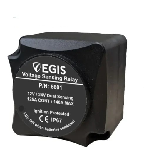 EGIS 6601 Mini Automatic Charging Relay 125 Amp Bulk Pack