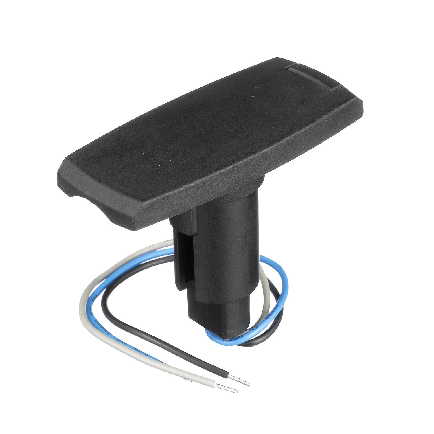Attwood 910V3PB-7 910V Series Rectangle Base 3-Pin Black Composite Cover