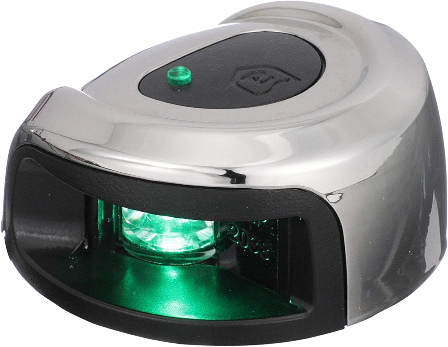 Attwood NV2012SSG-7 LightArmor Deck Mount LED Navigation Light 2NM Stainless Steel Green