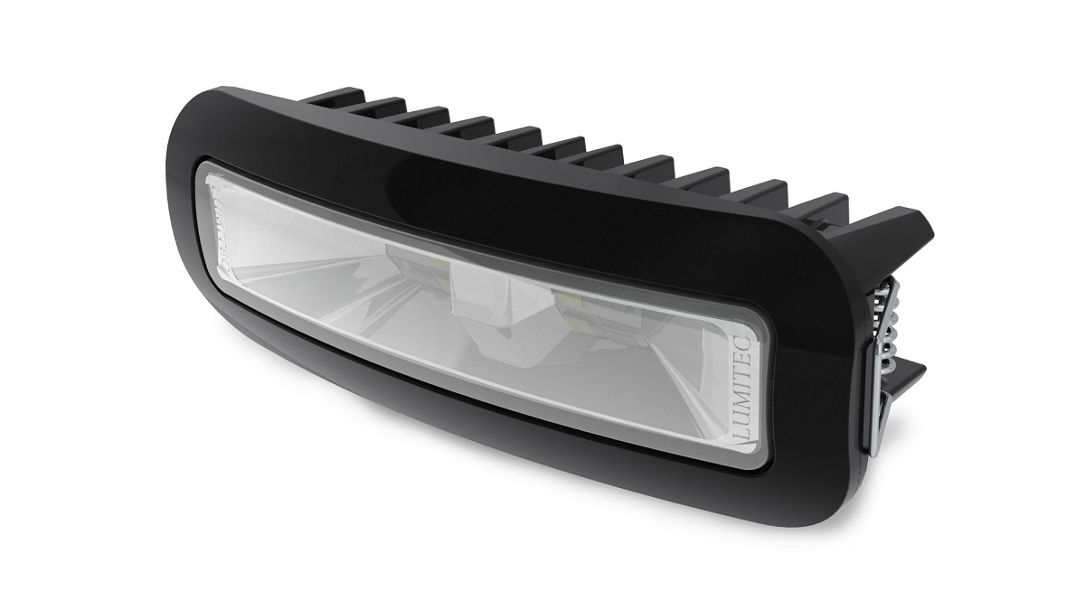 Lumitec Capri3 Flood Light White/Red LEDfts Dimmable Flush Mount Black 12/24v