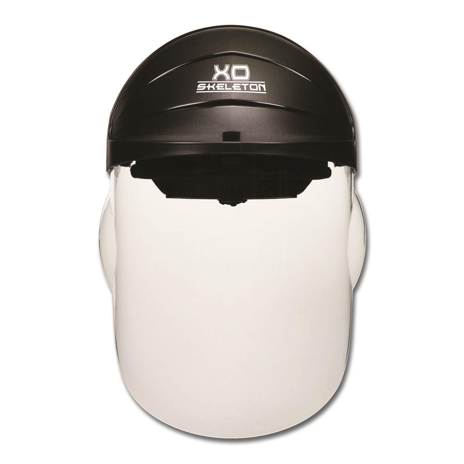 MCR Safety MCR104 Face Shield Xo Skeleton Ratchet Headgear Clear Black Nylon