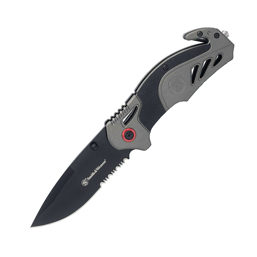 S&W 8in High Carbon S.S. Spring Assisted Folding Knife